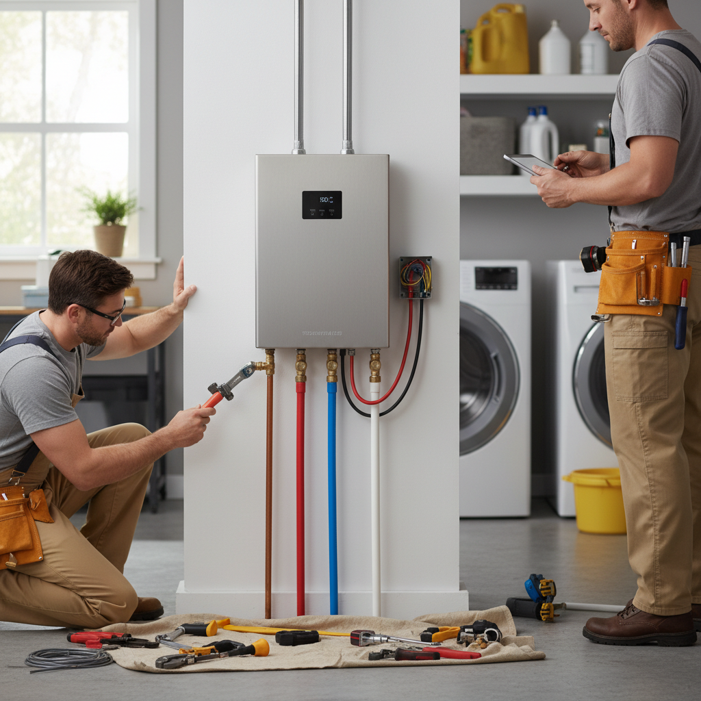 tankless water heater installation tankless water heater installation