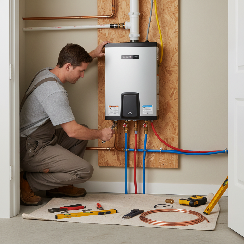 tankless hot water heater installation tankless hot water heater installation