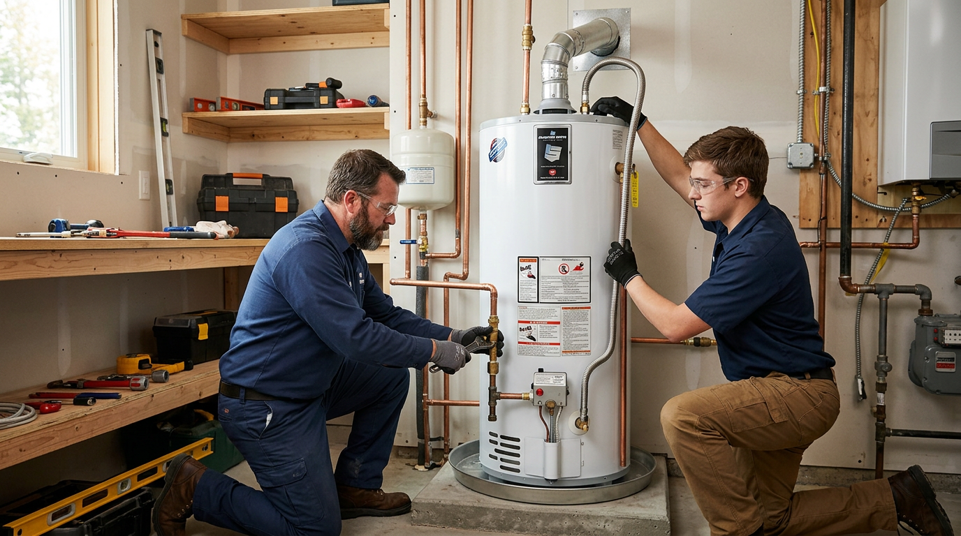 Featured image: water heater installation