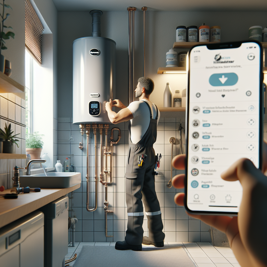 placeholder-3 professional technician repairing a tankless water heater