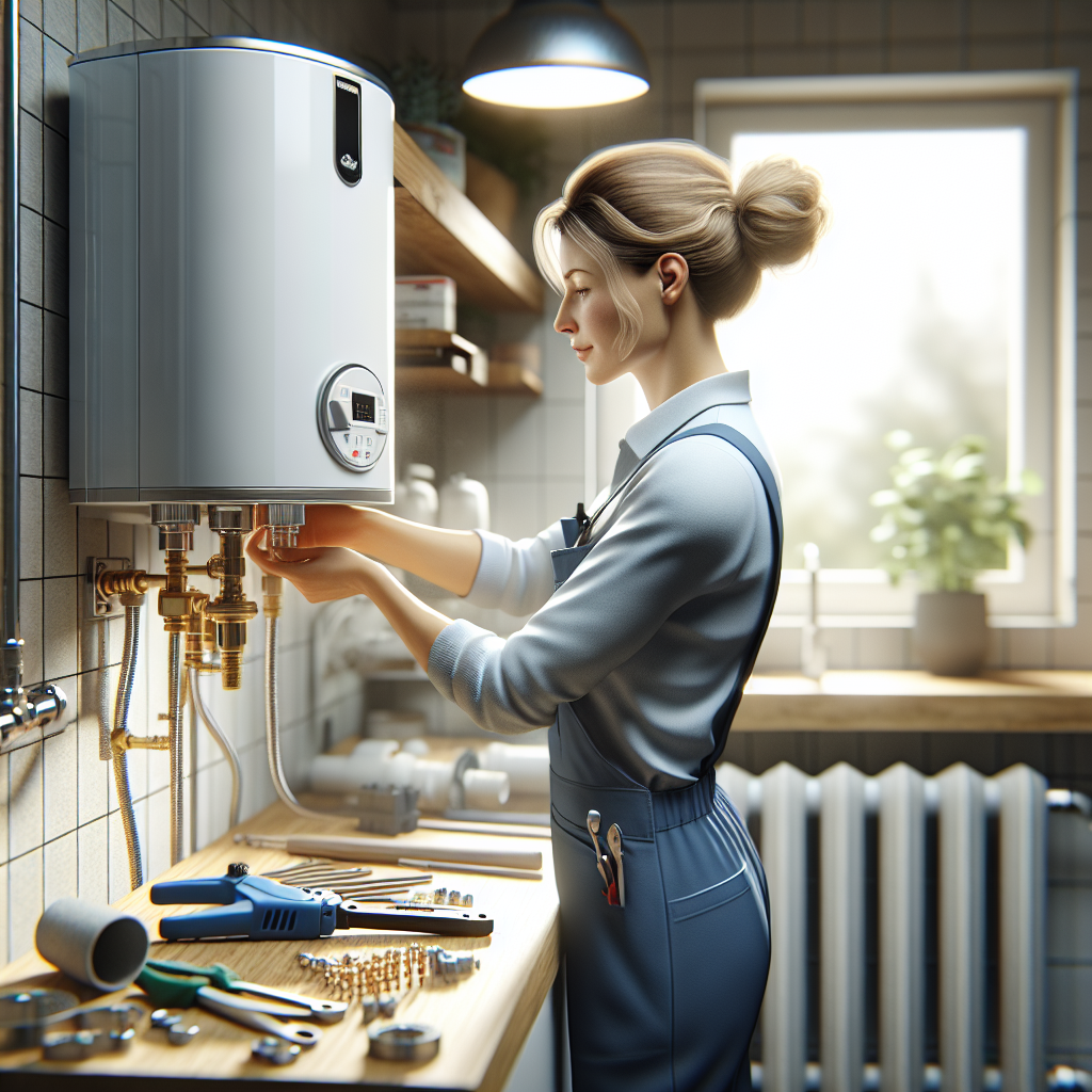 placeholder-2 water heater service badge with a five-star rating