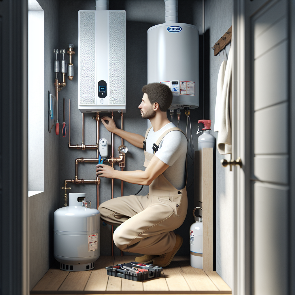 placeholder-2 water heater service badge with a five-star rating