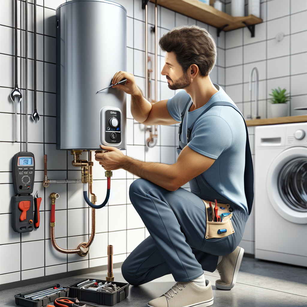 placeholder-3 professional technician repairing a tankless water heater