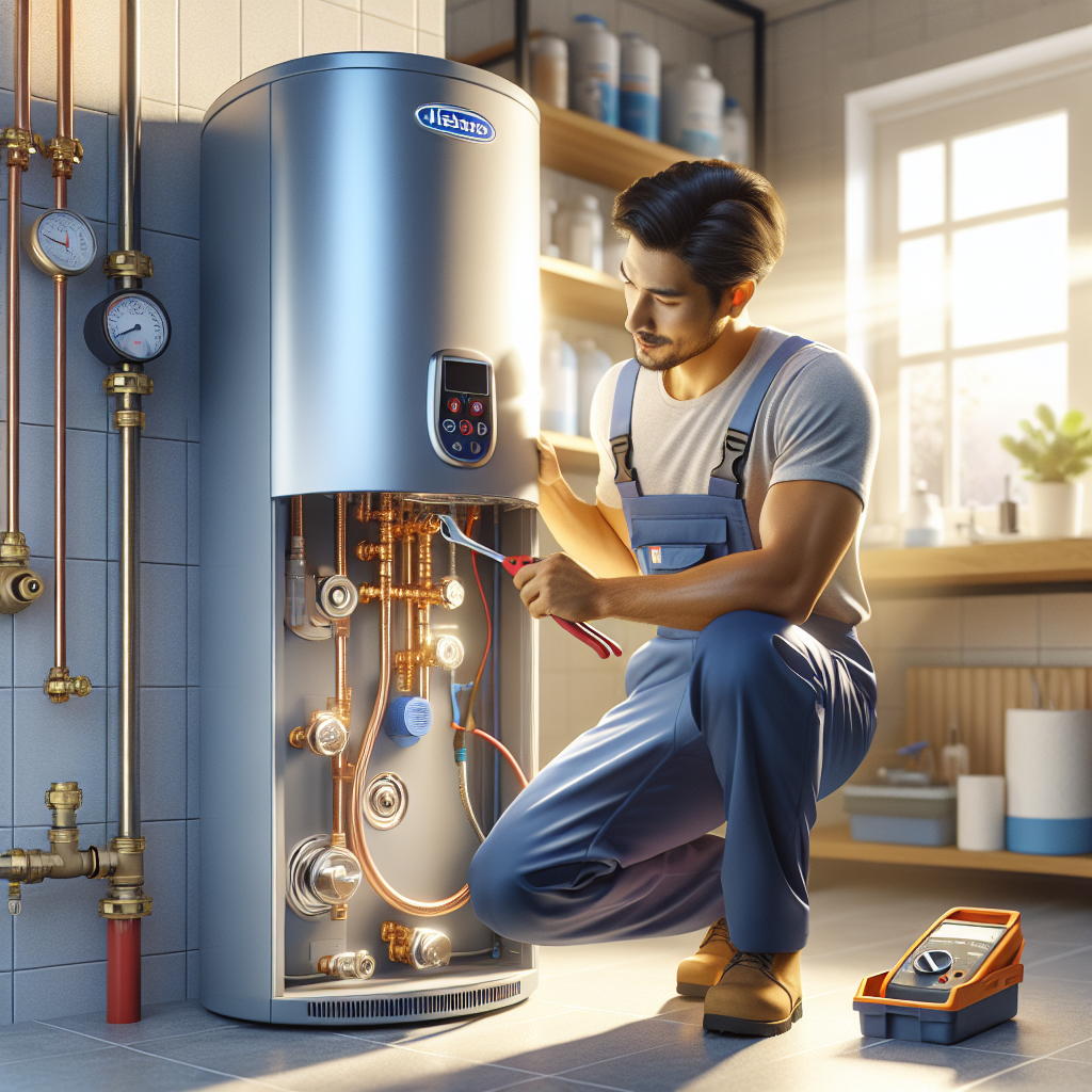 placeholder-2 water heater service badge with a five-star rating