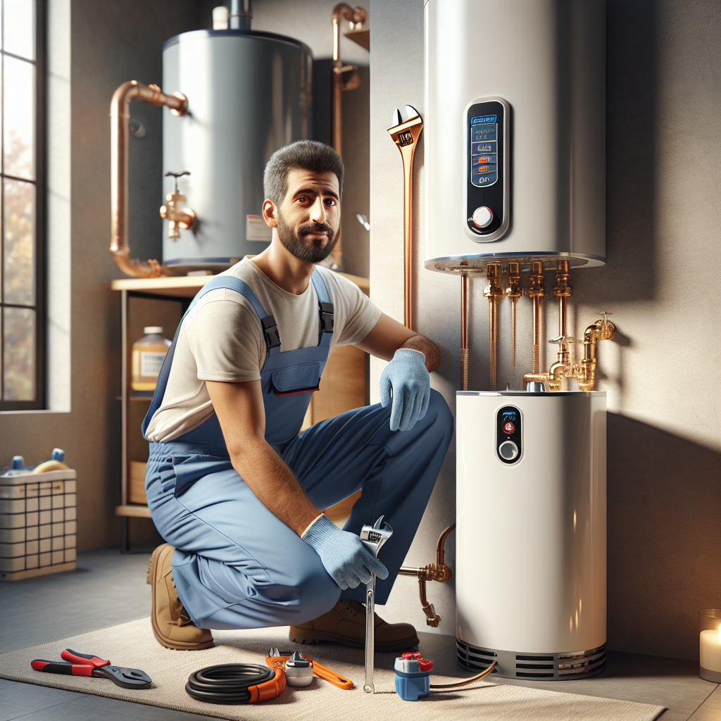 placeholder-3 professional technician repairing a tankless water heater