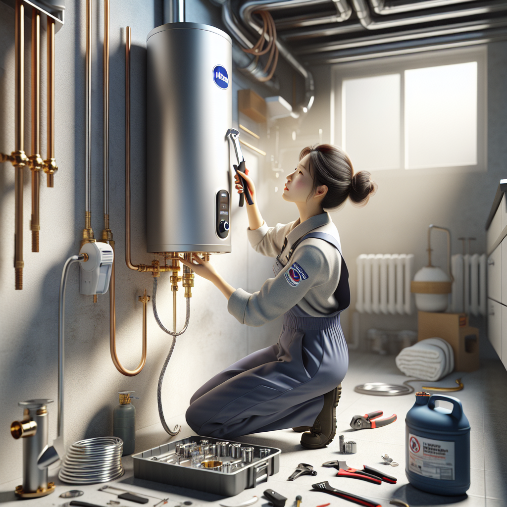 placeholder-2 water heater service badge with a five-star rating