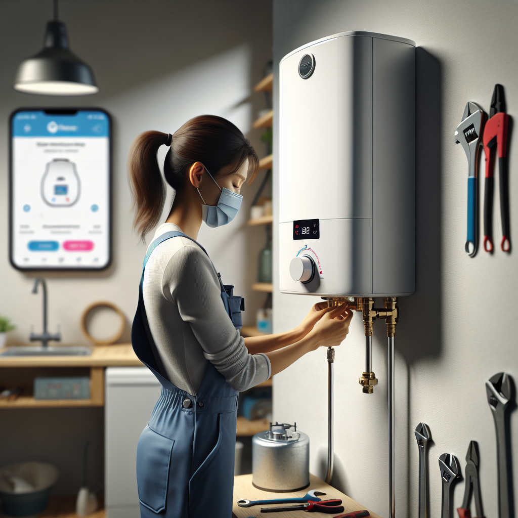 placeholder-2 water heater service badge with a five-star rating