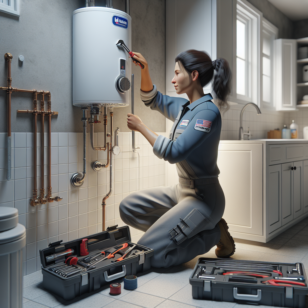 placeholder-2 water heater service badge with a five-star rating