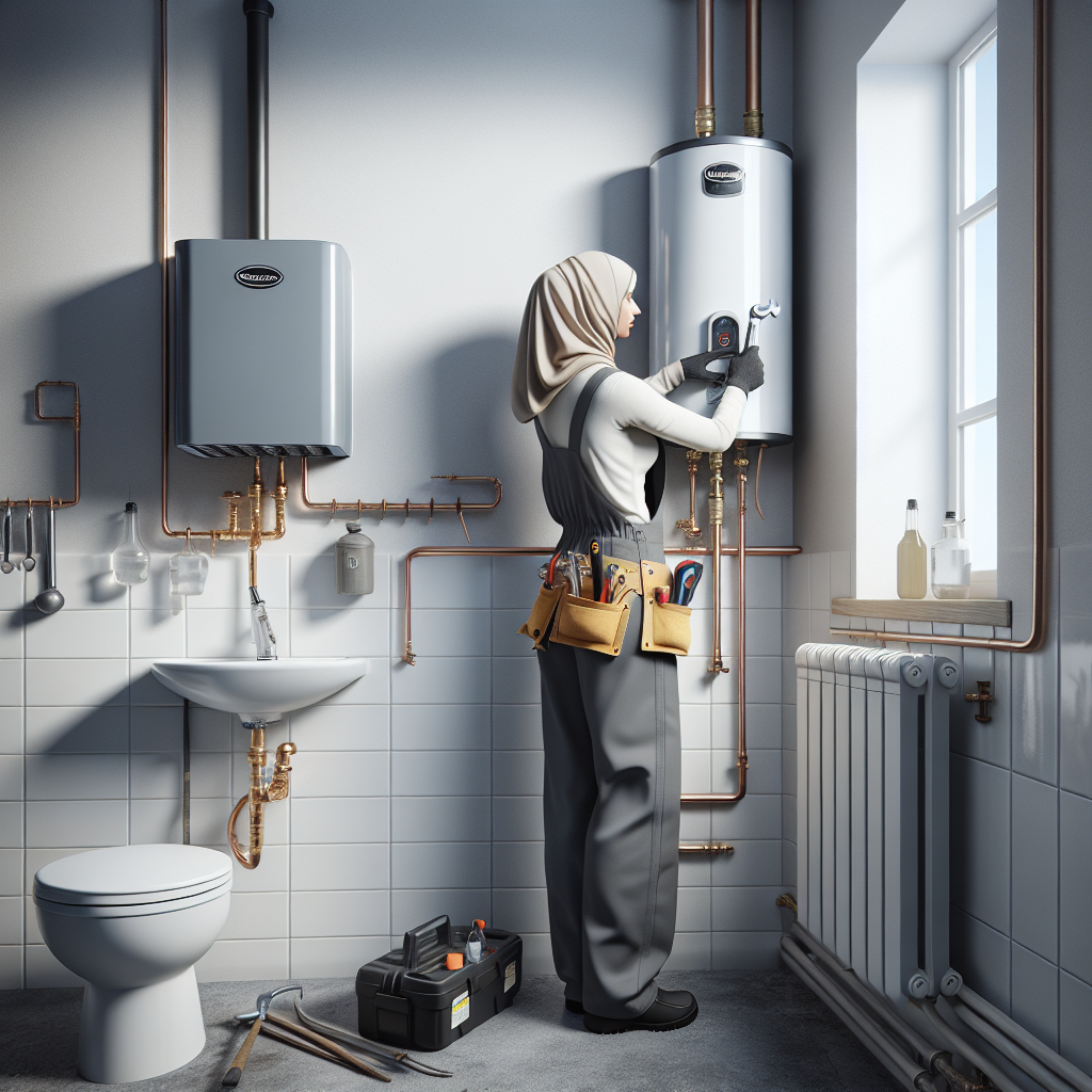 placeholder-2 water heater service badge with a five-star rating