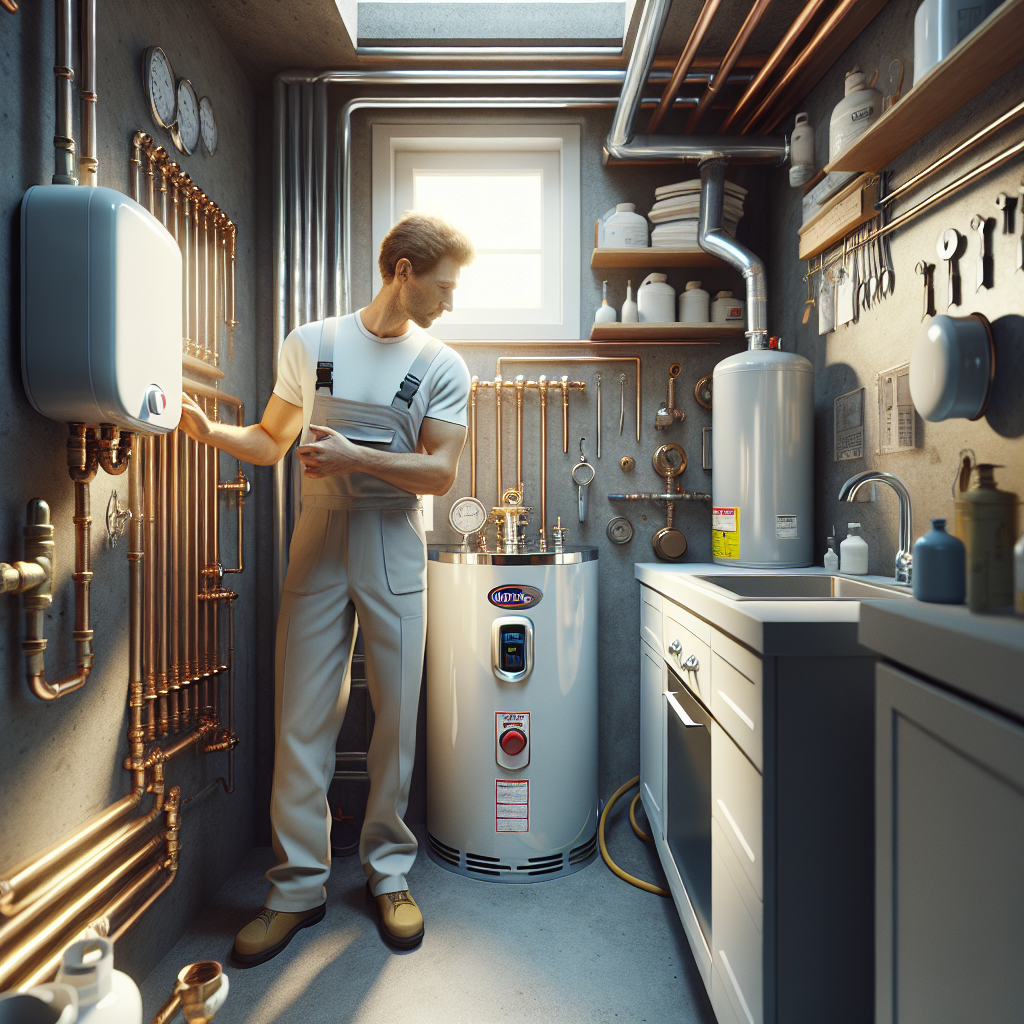 placeholder-2 water heater service badge with a five-star rating