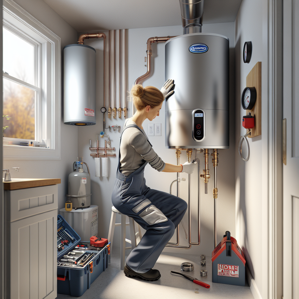 placeholder-3 professional technician repairing a tankless water heater