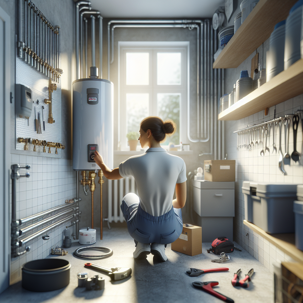 placeholder-2 water heater service badge with a five-star rating