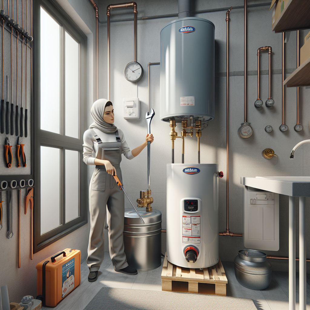 placeholder-2 water heater service badge with a five-star rating