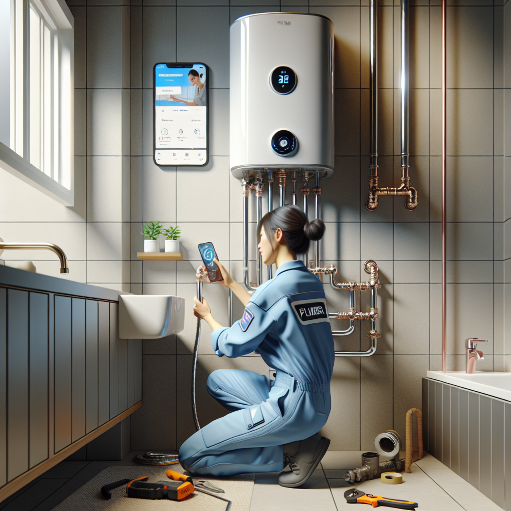 placeholder-2 water heater service badge with a five-star rating